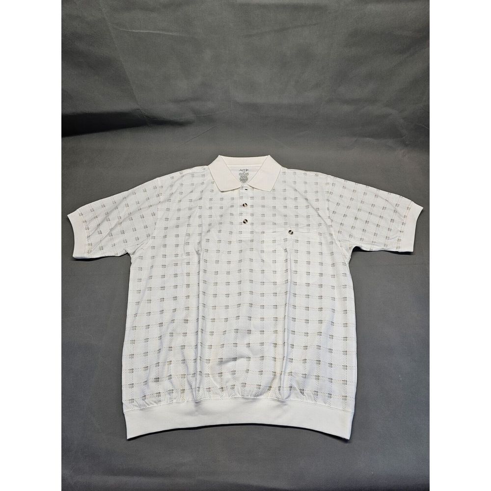Davind Taylor Collection Checkered Pattern Polo Size Large‎